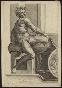 Figura de la Capilla Sixtina en el Vaticano de Michelangelo Buonarroti